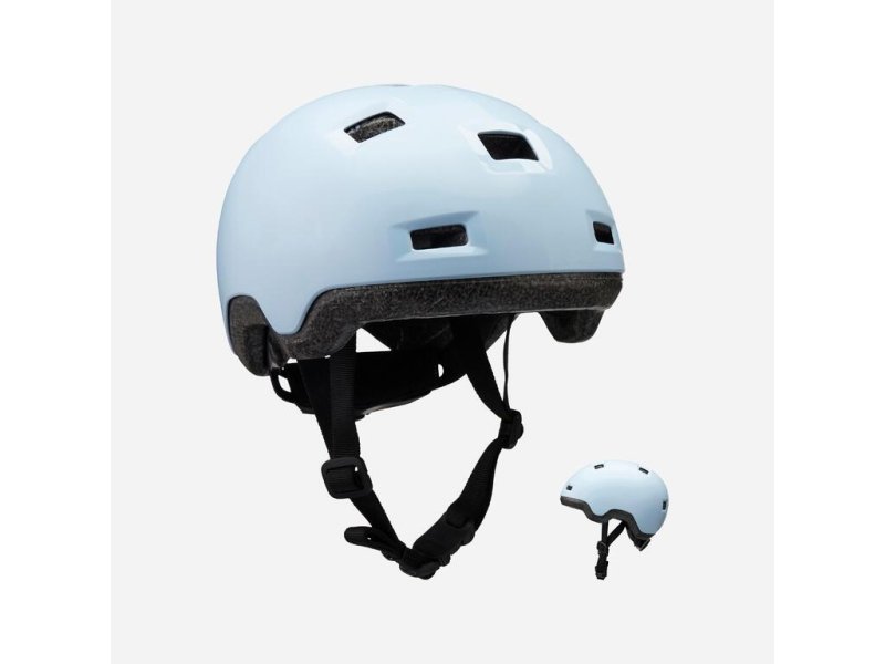 Kids' Inline Skates Skateboard Scooter Helmet B100 - Pastel Blue