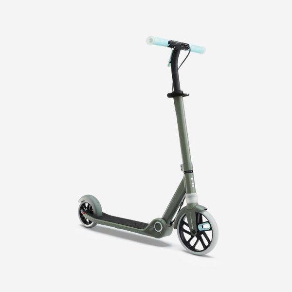 Kids' Scooter M900 - Khaki Green/Light Blue Accents