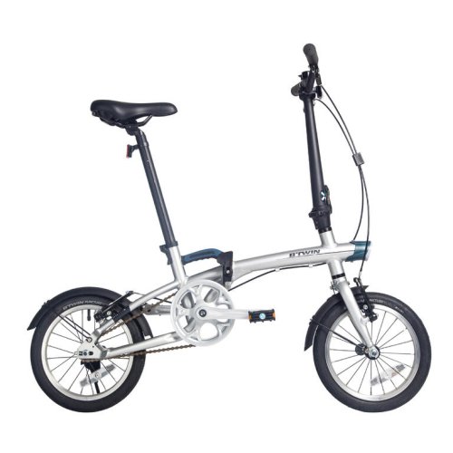 TILT 500 14" FOLDING BIKE - SILVER BTWIN